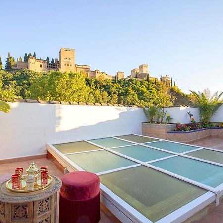 Villa Morayma House Terrace With Views To Alhambra Granada Exterior foto